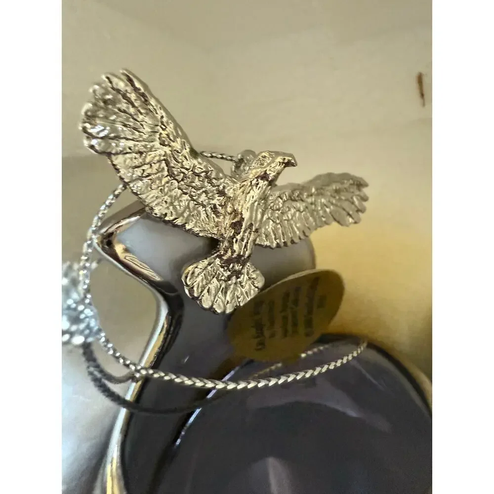 Bradford Editions Eagle Christmas Ornaments Set of 3 Certificate of Authenticity